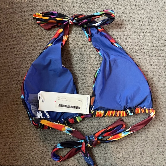 Lenny Niemeyer Women’s Bikini Top Colorful Triangle‎ Tie around neck and back. - Picture 4 of 7